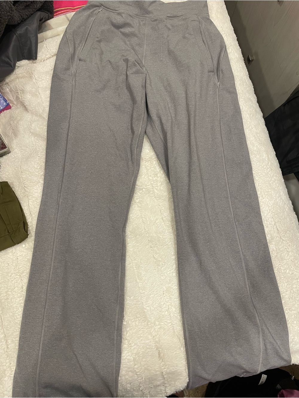 lululemon athletica Men's Heather Gray Straight-Leg Performance Pants